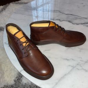 Tod’s Polacco Cassetta Casual 03E Castagna high top sneakers